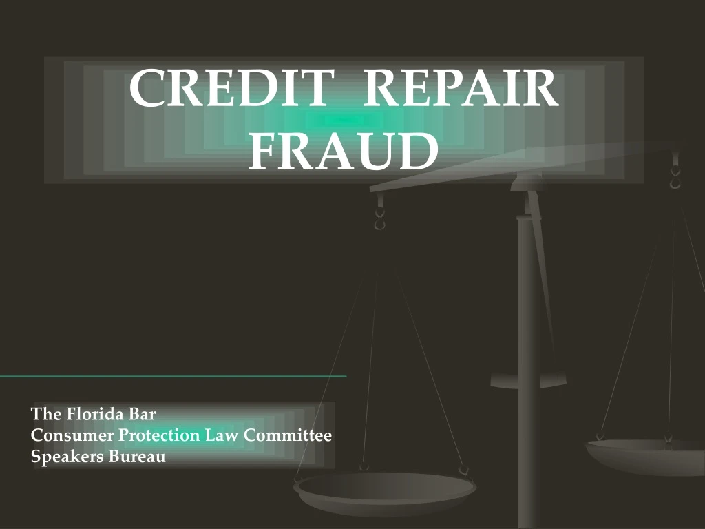 credit repair fraud