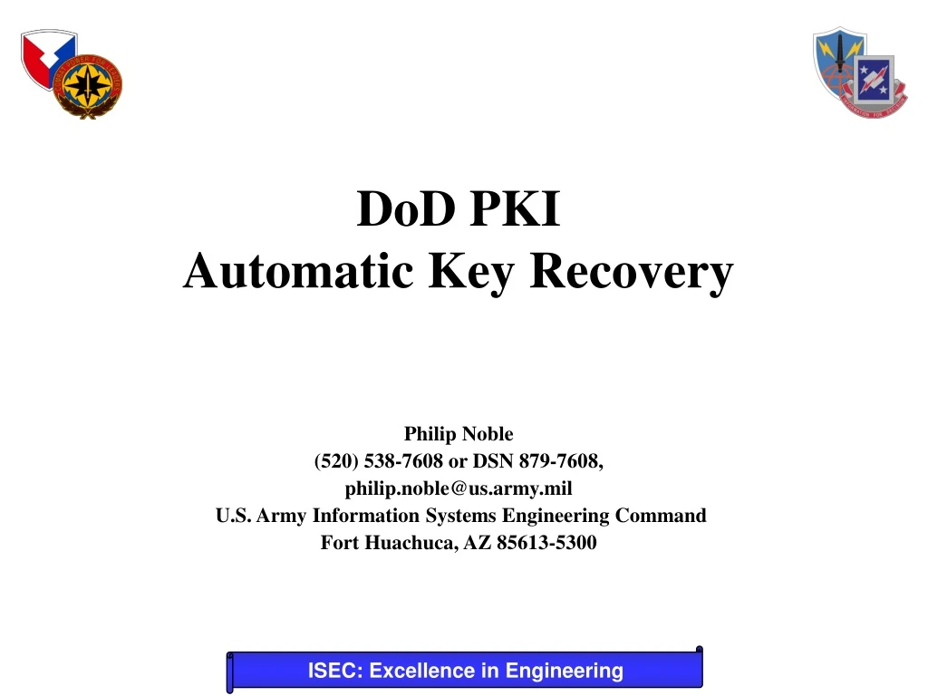 dod pki automatic key recovery