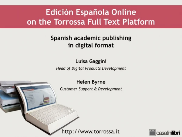 Edición Española Online on the Torrossa Full Text Platform