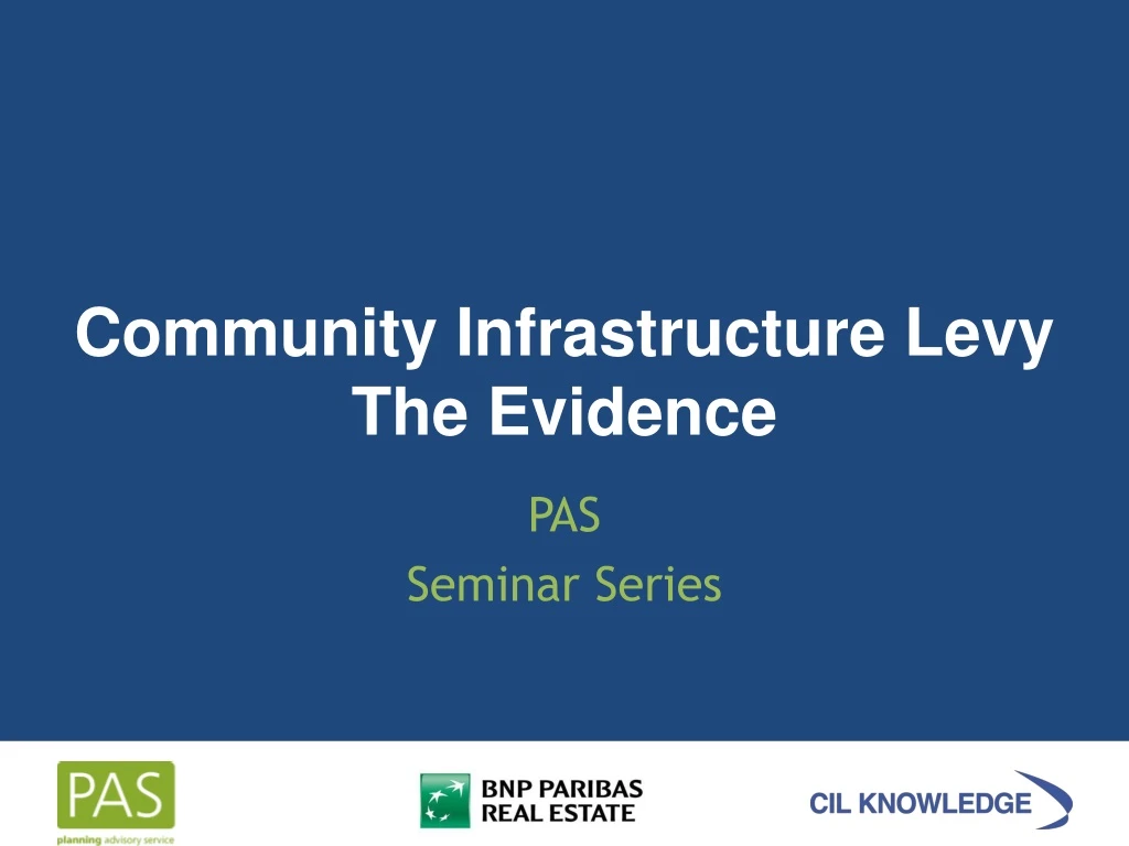 community infrastructure levy the evidence