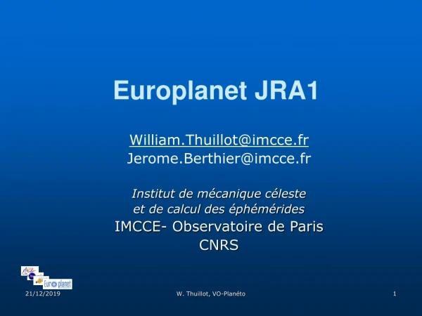 Europlanet JRA1