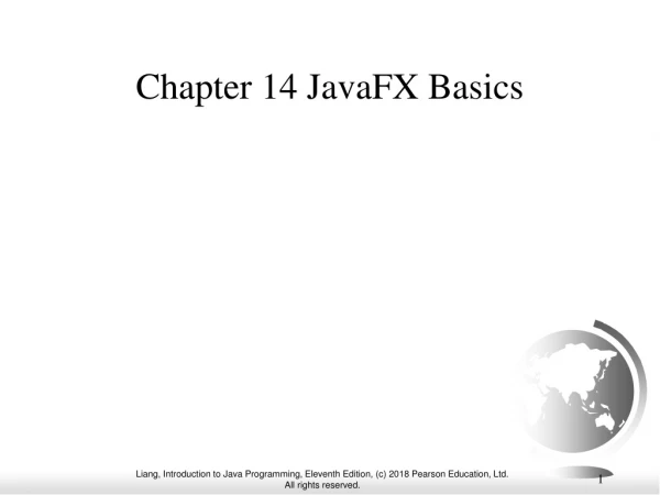 Chapter 14 JavaFX Basics