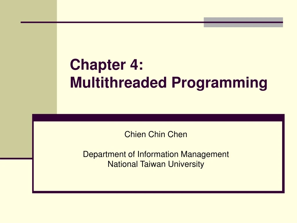 chapter 4 multithreaded programming