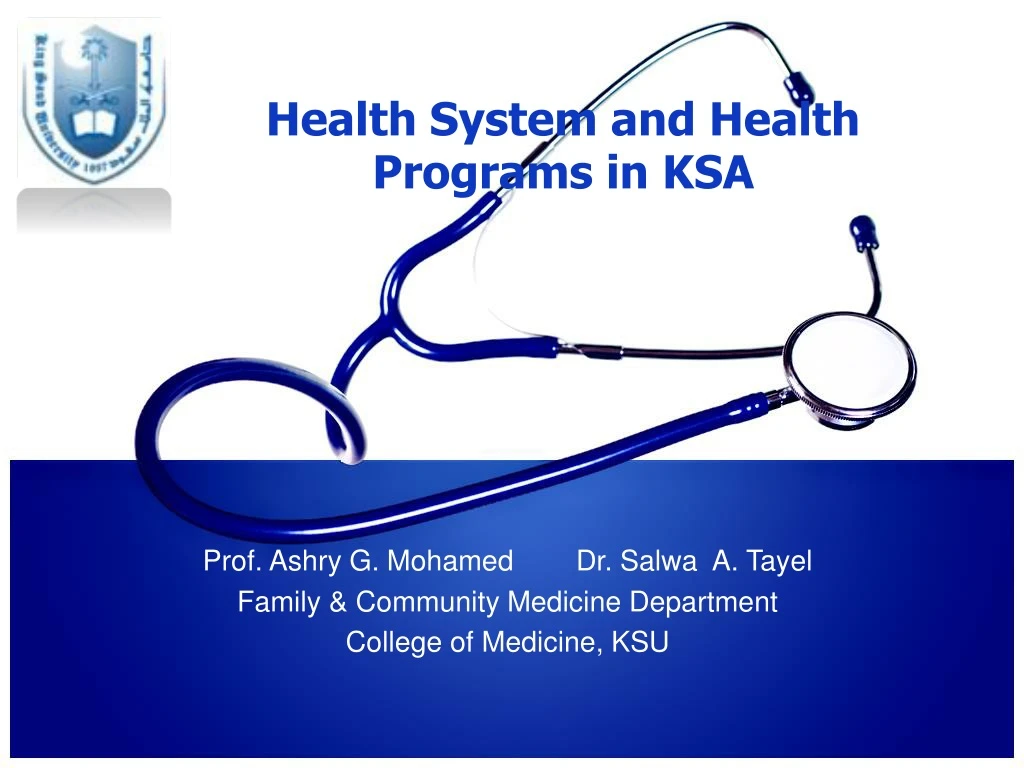 health system and health programs in ksa