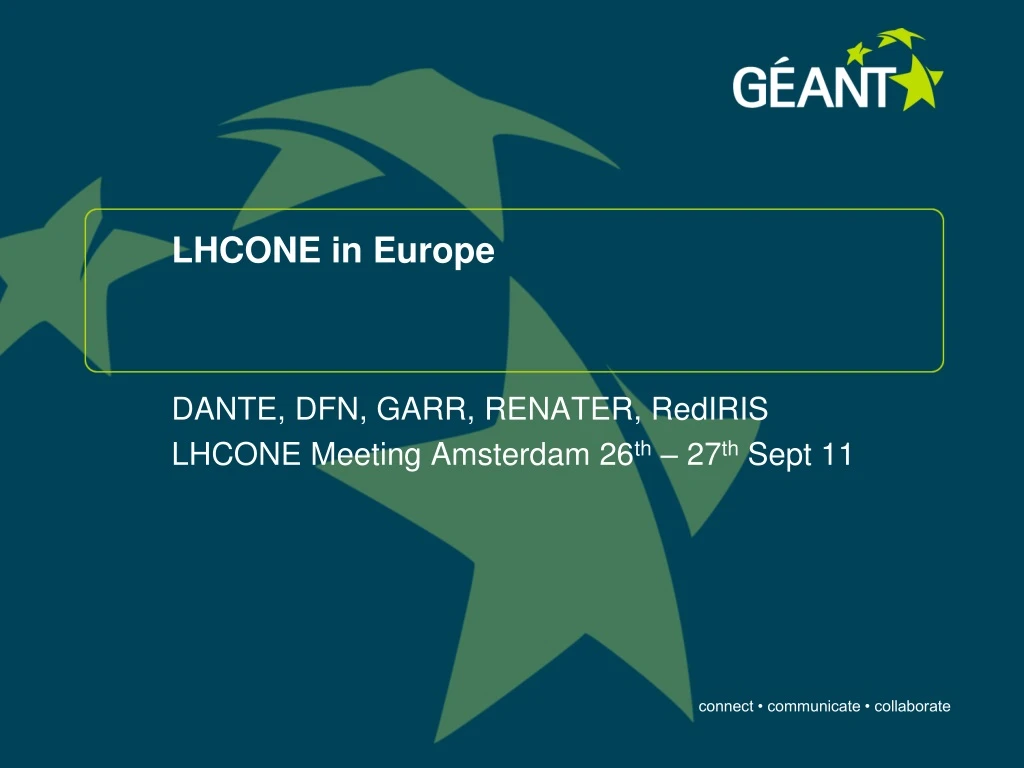 lhcone in europe