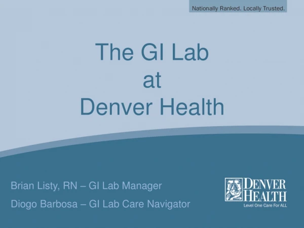 The GI Lab at Denver Health