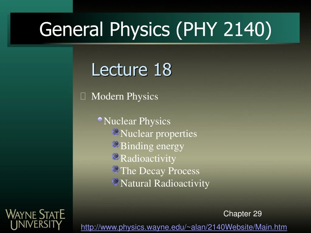 general physics phy 2140