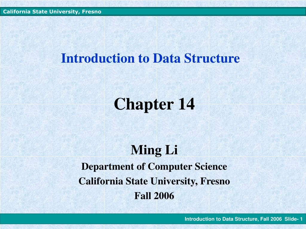 introduction to data structure