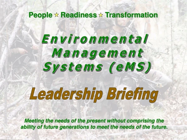 Environmental  Management  Systems (eMS)