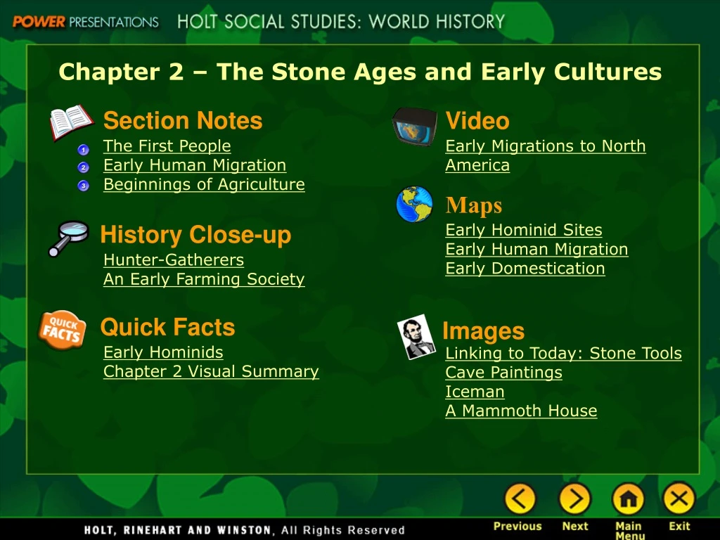 chapter 2 the stone ages and early cultures