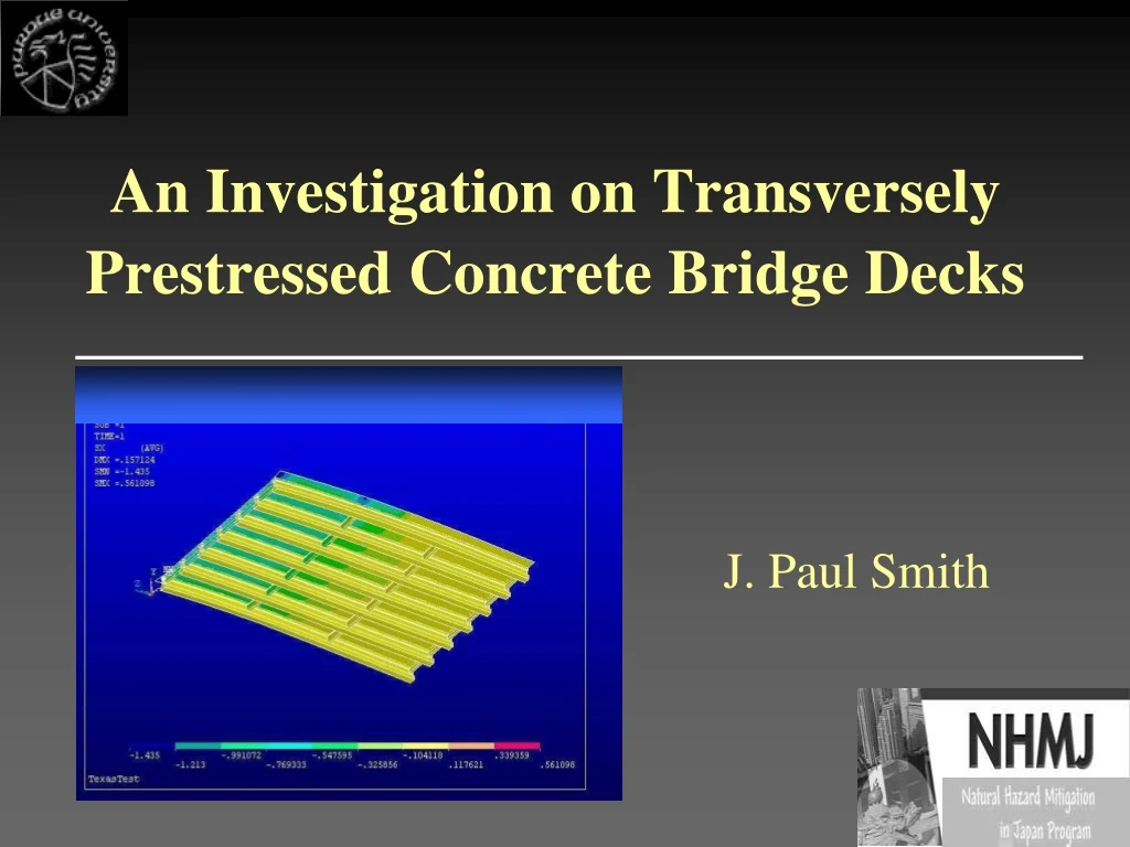 an investigation on transversely prestressed concrete bridge decks