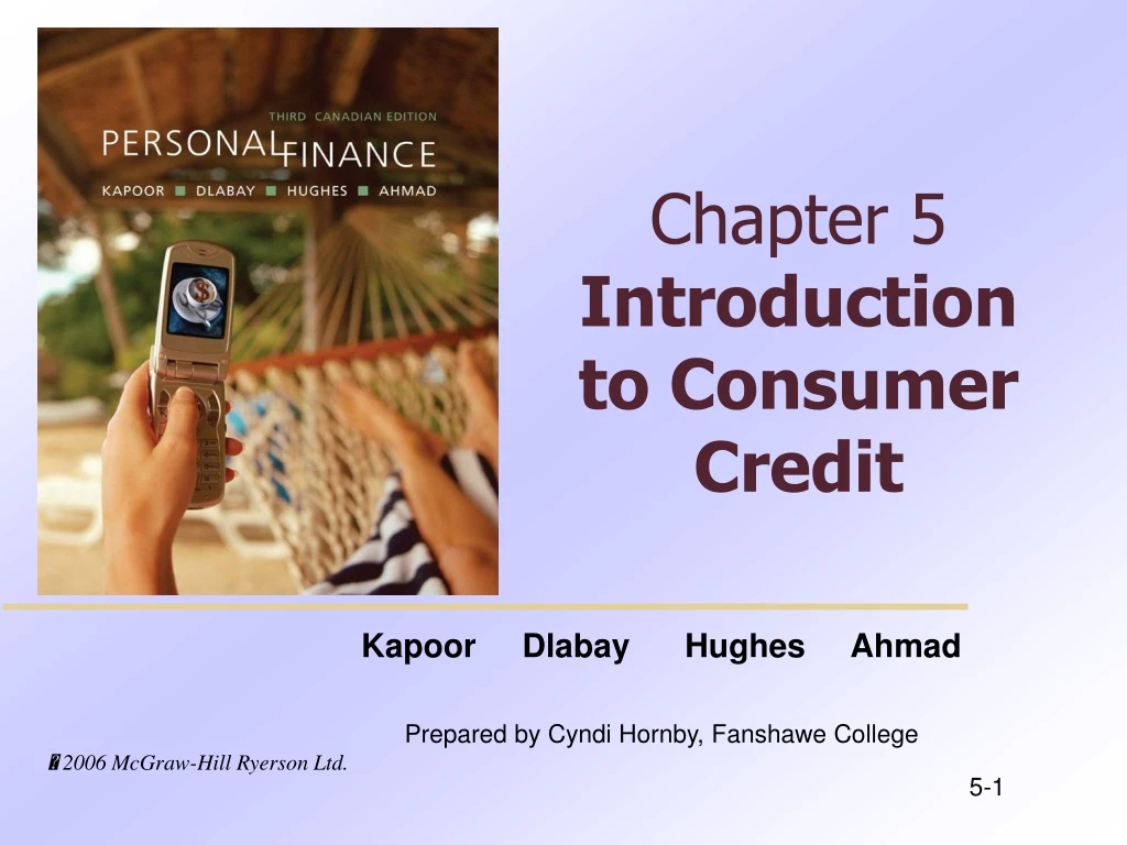 chapter 5 introduction to consumer credit