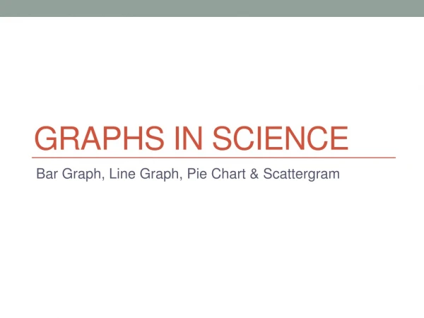 Graphs IN SCIENCE