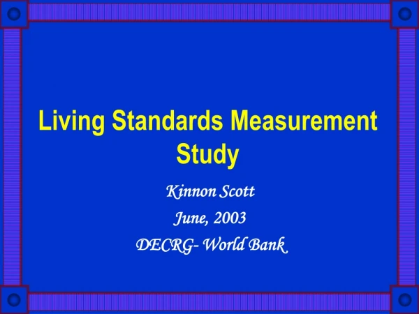 Living Standards Measurement Study