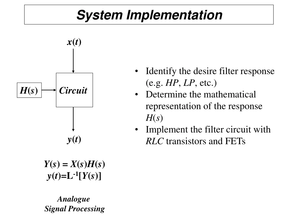 system implementation