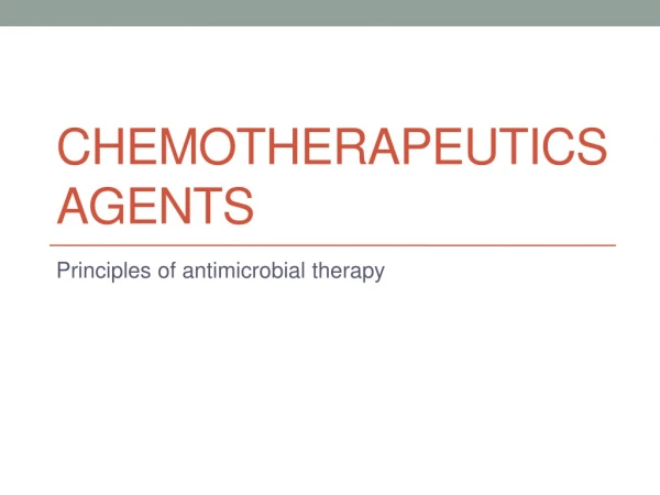 Chemotherapeutics agents