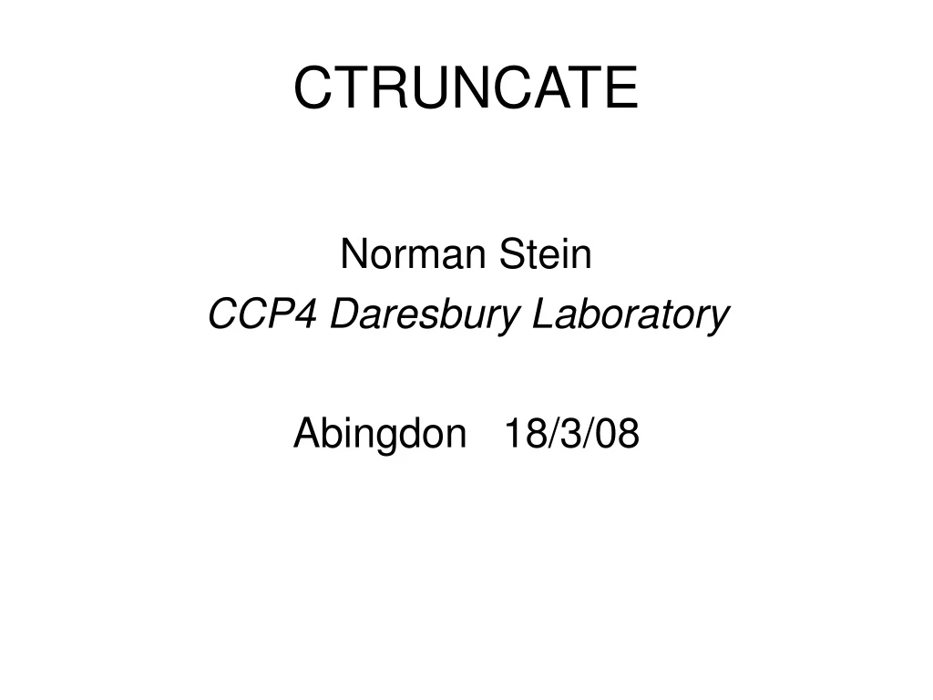 ctruncate