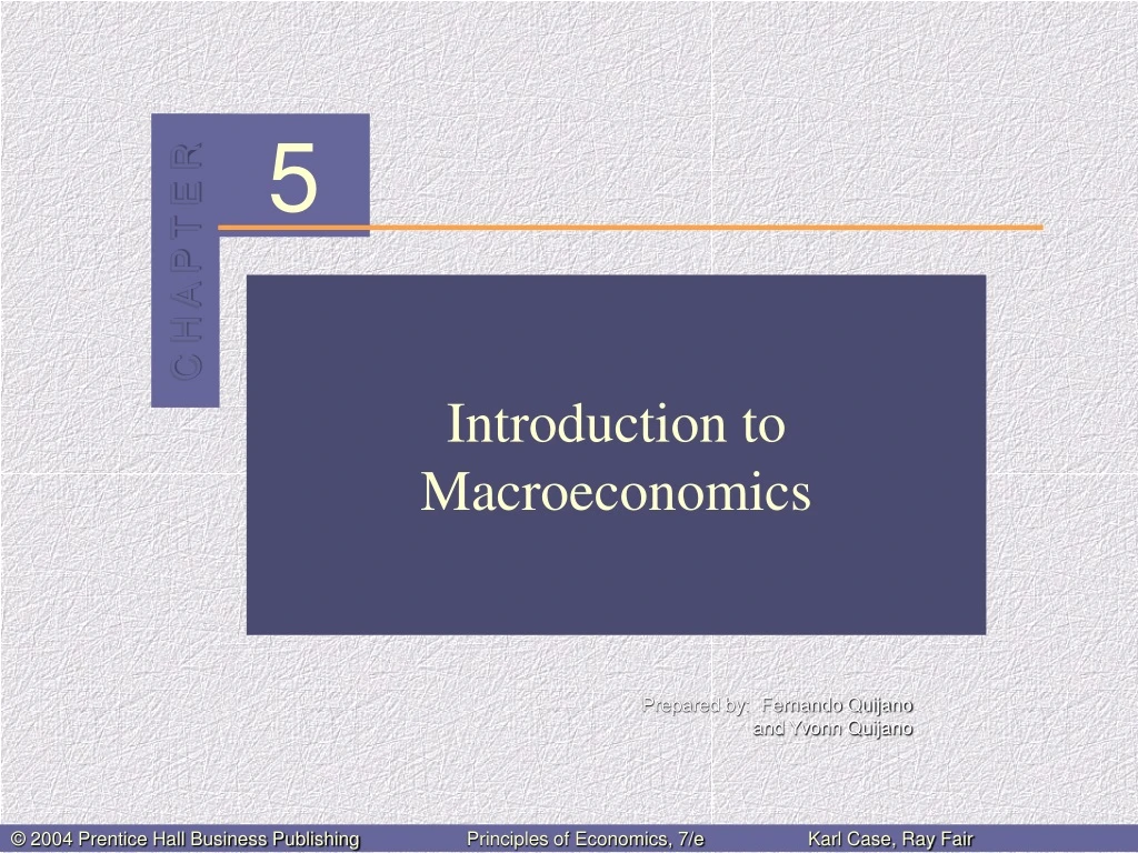 introduction to macroeconomics