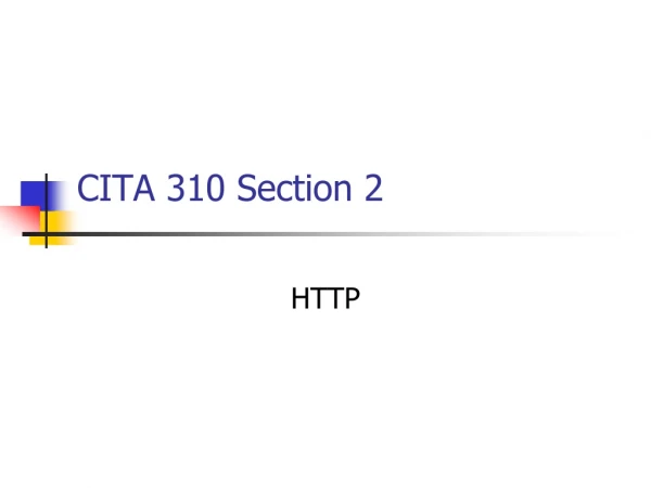 CITA 310 Section 2
