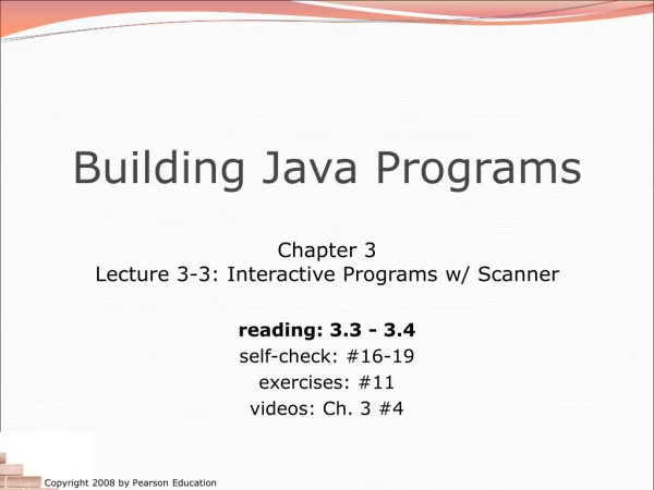 Building Java Programs