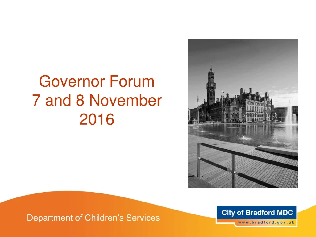 governor forum 7 and 8 november 2016