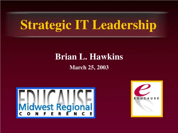 Strategic IT Leadership