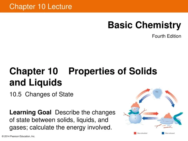 Chapter 10    Properties of Solids and Liquids