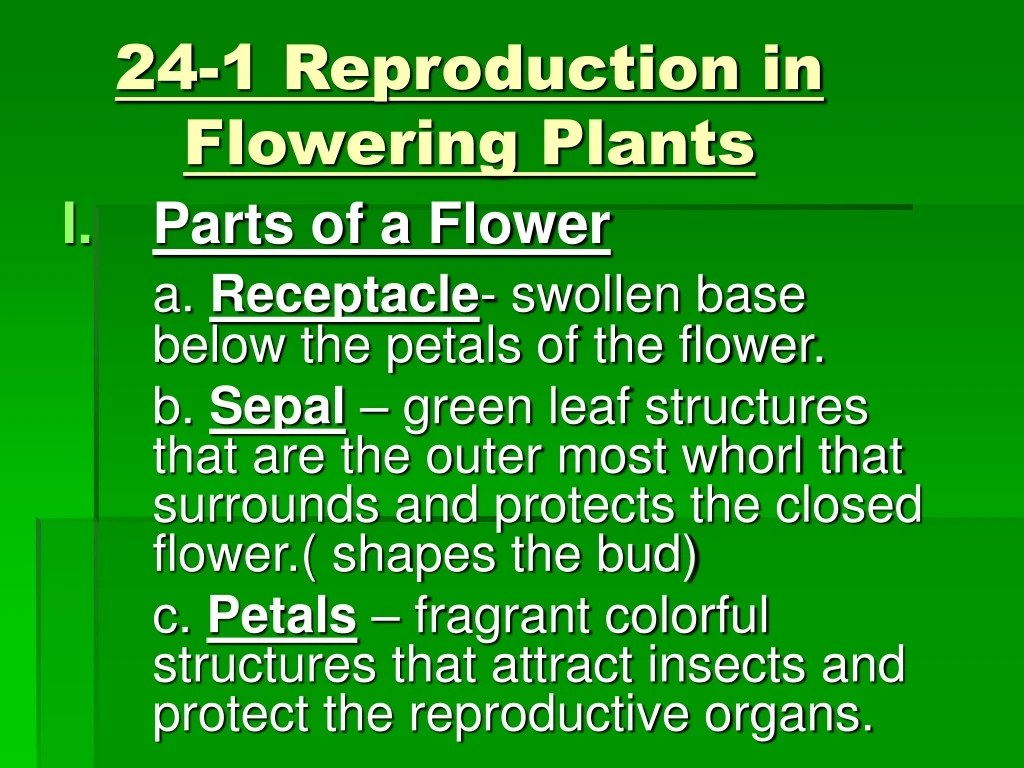 24 1 reproduction in flowering plants