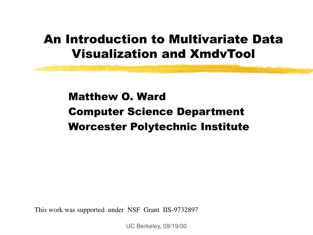 an introduction to multivariate data visualization and xmdvtool