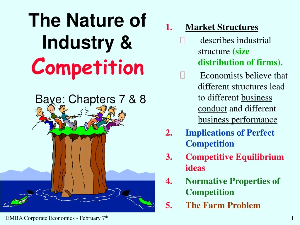 the nature of industry c ompetition baye chapters 7 8