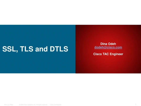 SSL, TLS and DTLS