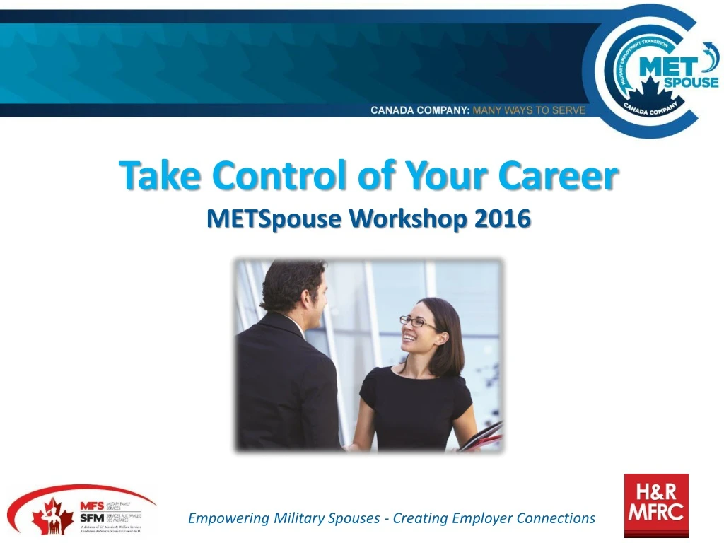 take control of your career metspouse workshop