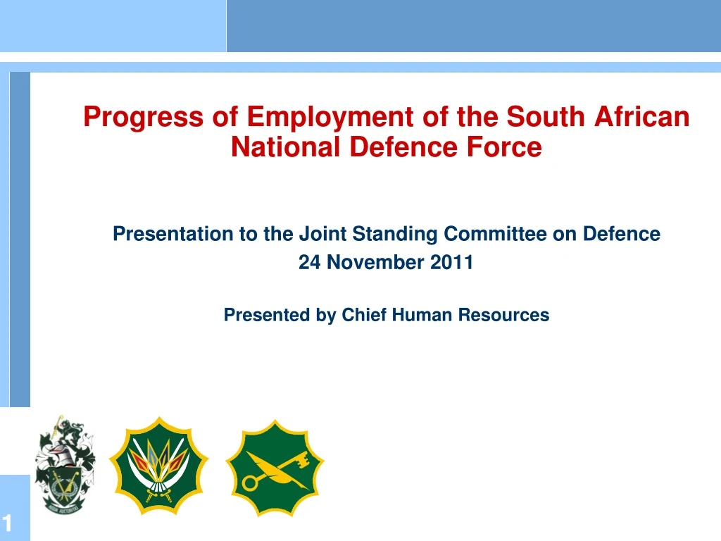 progress of employment of the south african