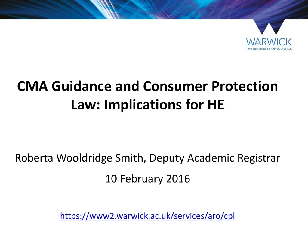 cma guidance and consumer protection