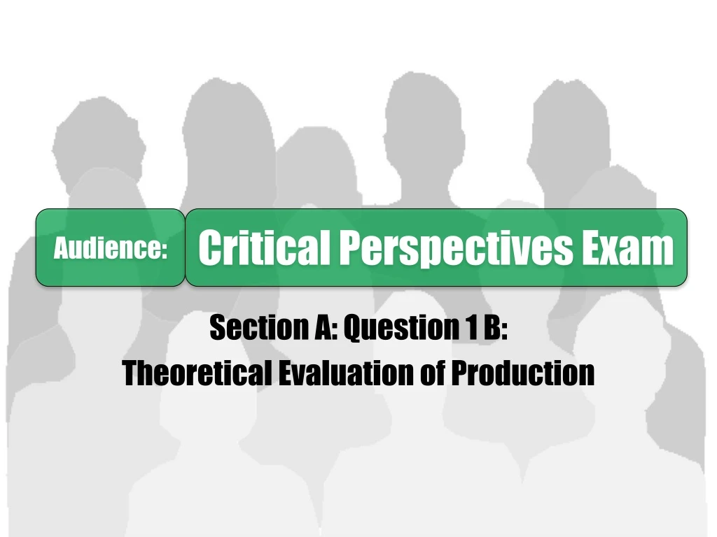section a question 1 b theoretical evaluation of production