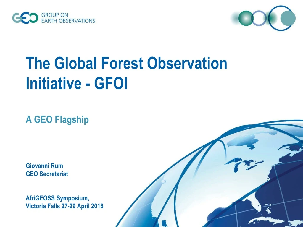 the global forest observation initiative gfoi