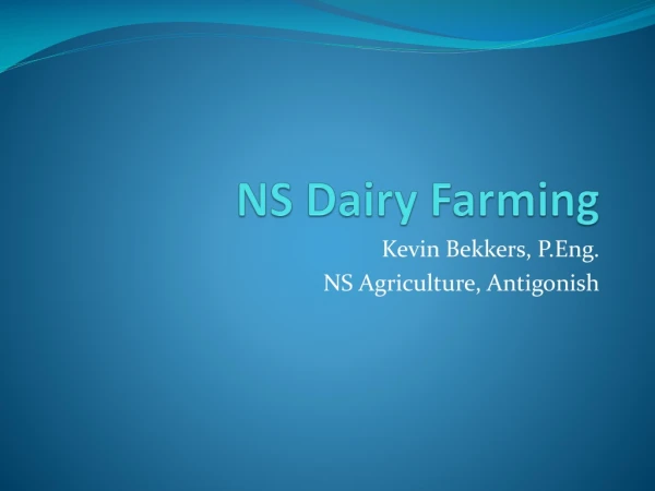 NS Dairy Farming