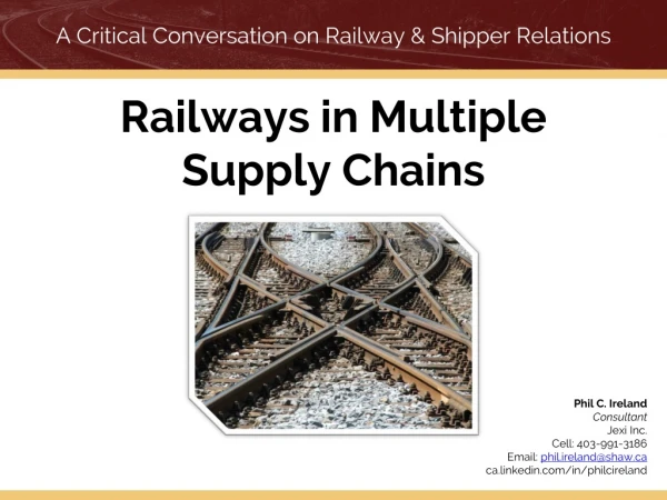Railways in Multiple Supply Chains