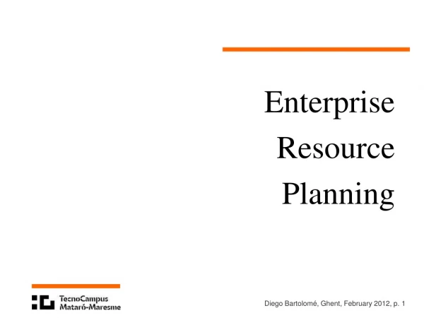 Enterprise  Resource  Planning