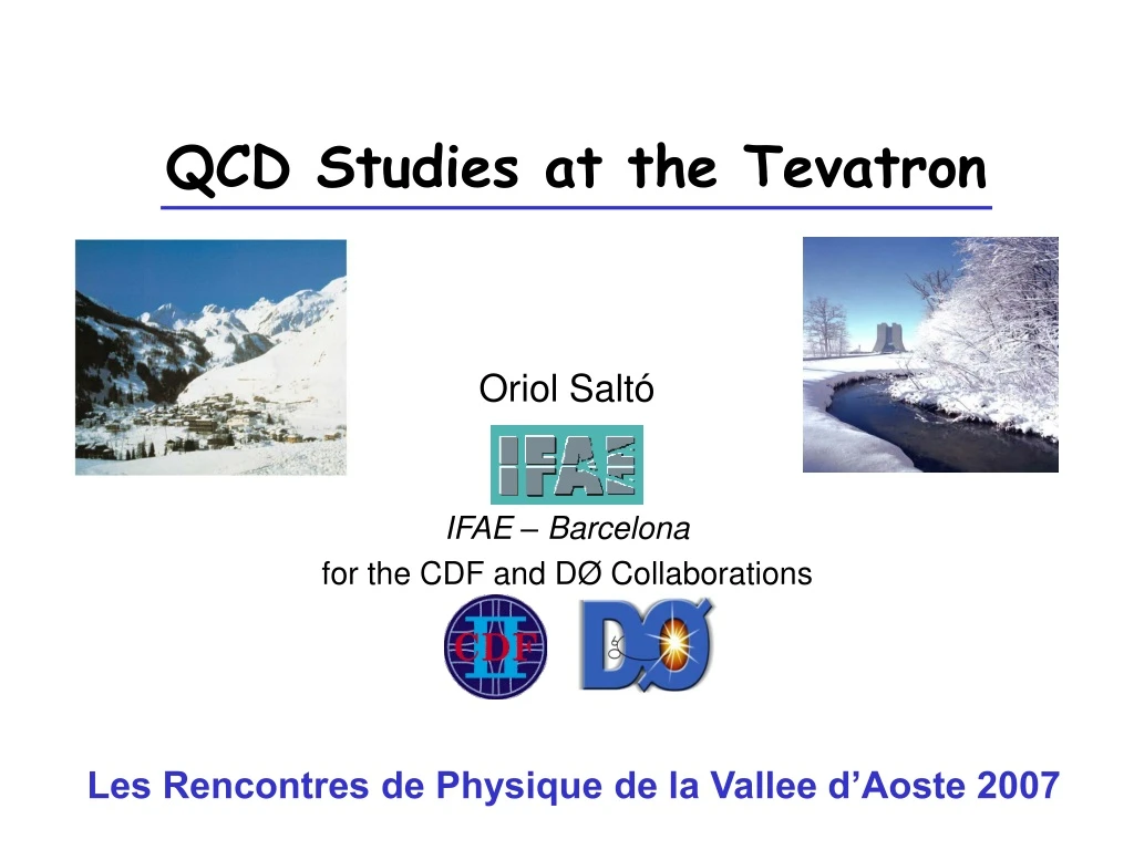qcd studies at the tevatron