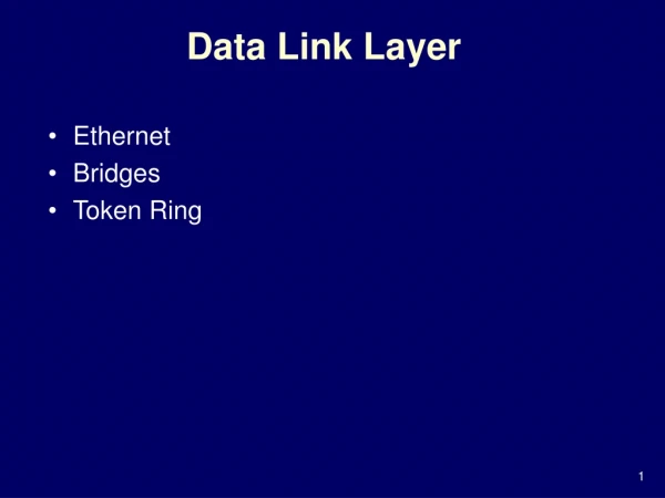 Data Link Layer