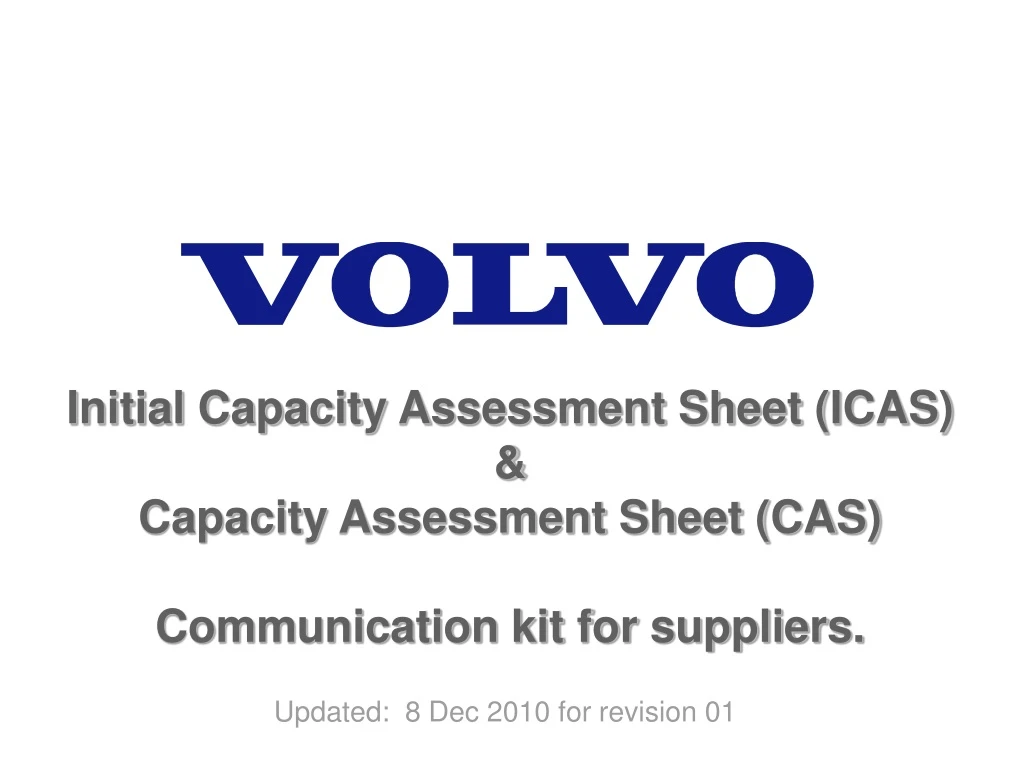 initial capacity assessment sheet icas capacity