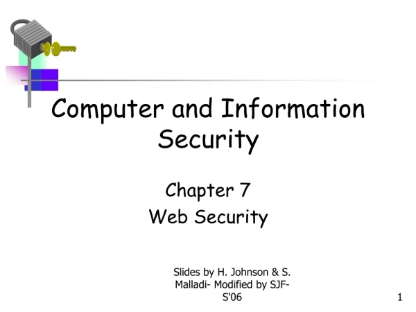 Computer and Information Security
