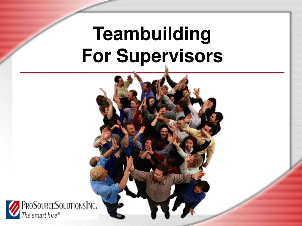 teambuilding for supervisors