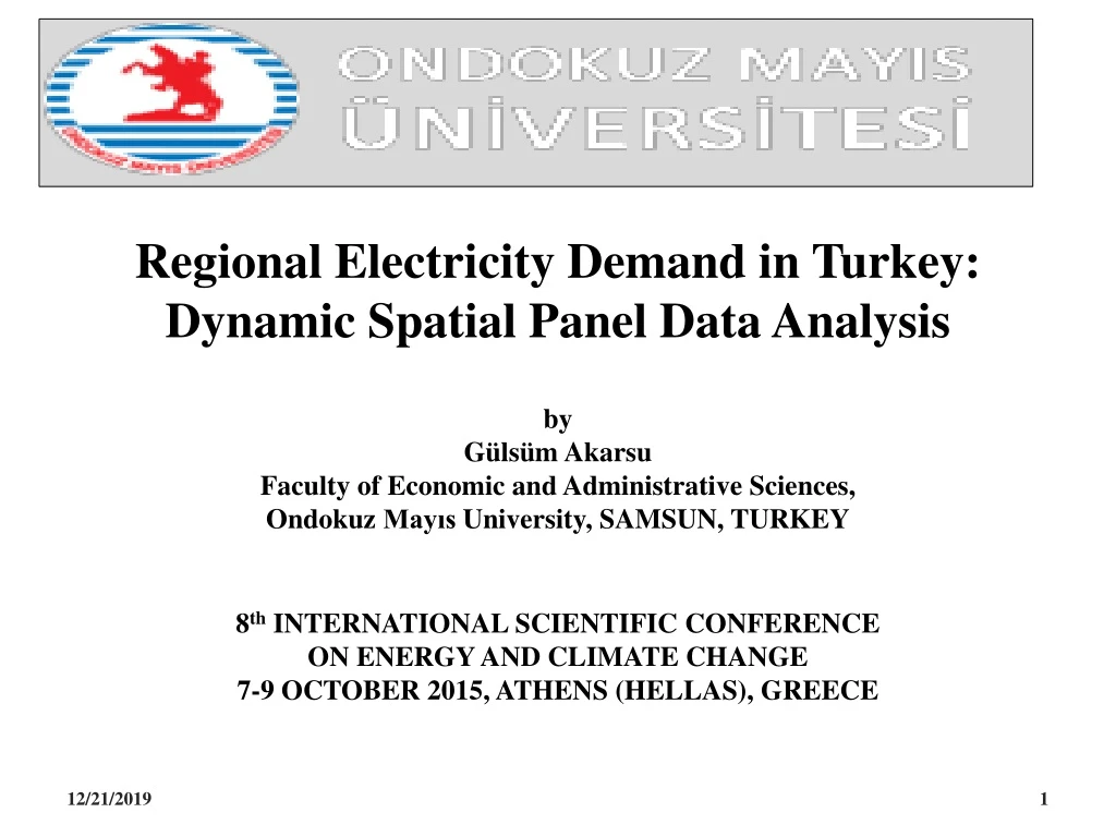 regional electricity demand in turkey dynamic