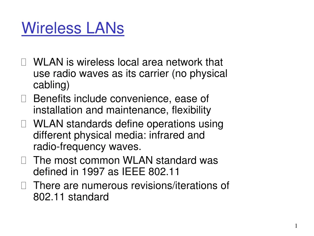 wireless lans