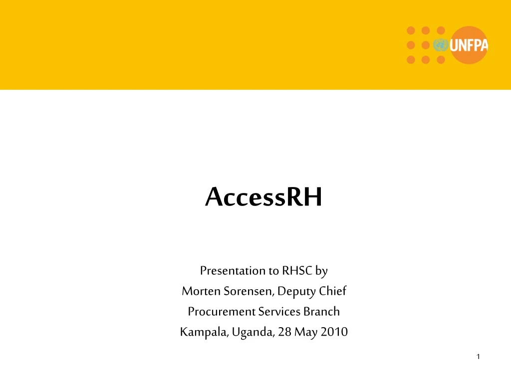 accessrh presentation to rhsc by morten sorensen