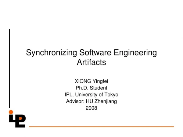 Synchronizing Software Engineering Artifacts