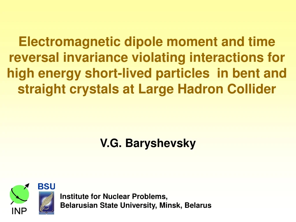 electromagnetic dipole moment and time reversal