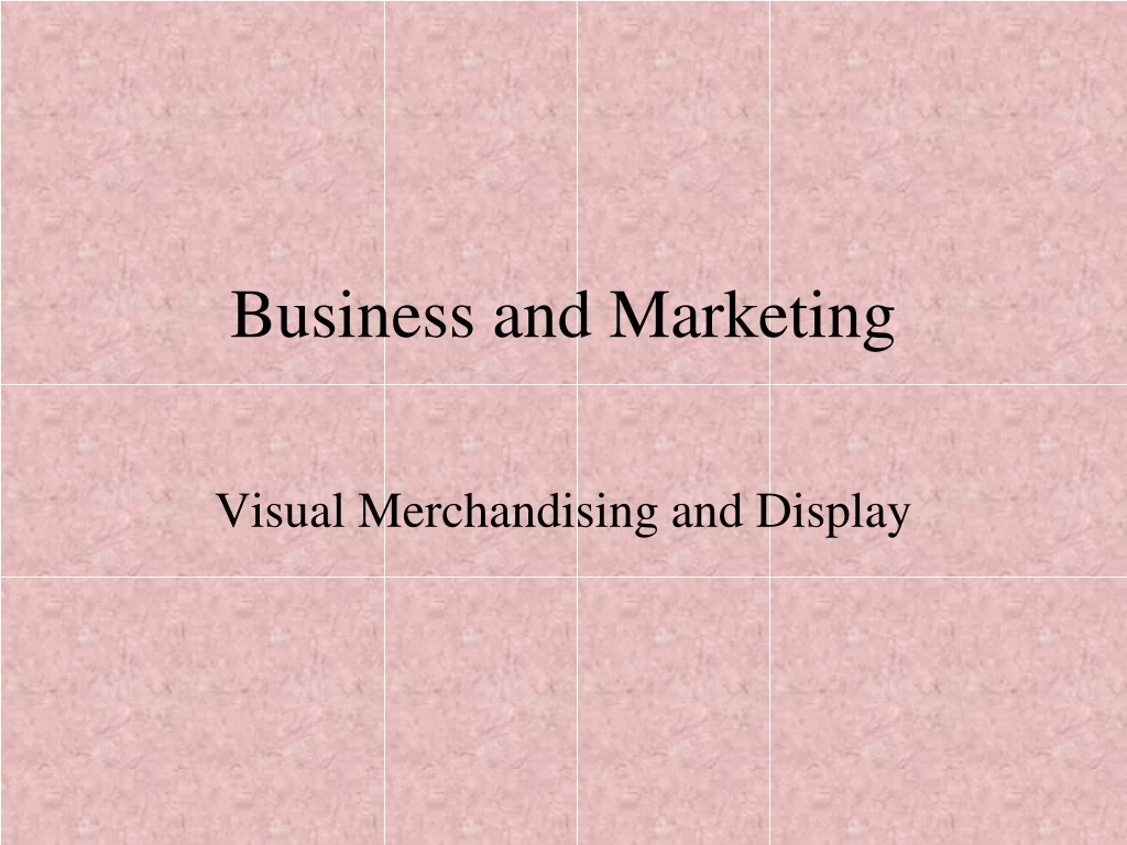 business and marketing